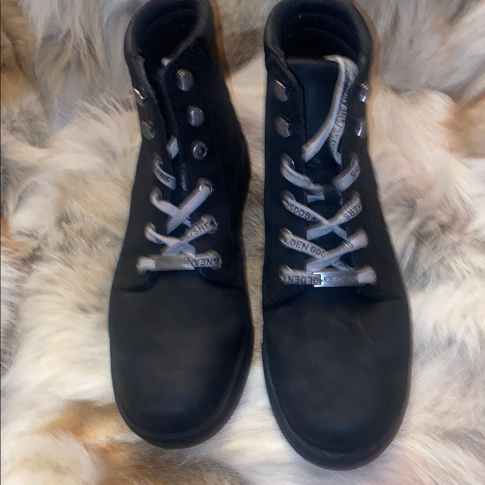 Gently Harley Davidson for riding Black High-Top Sneakers